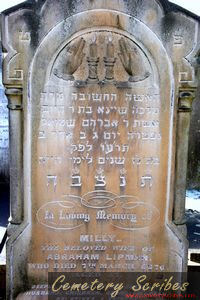 Lipman, Milly (married name)
